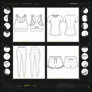Activewear Technical Flat Pack